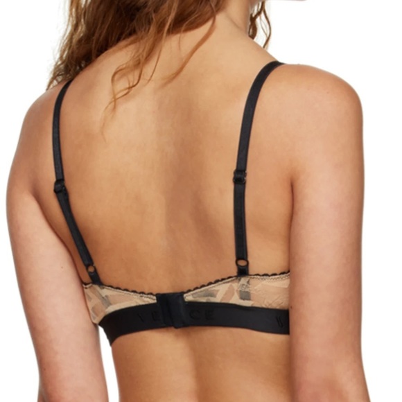 VERSACE UNDERWEAR Beige La Greca Bra - Picture 2 of 10